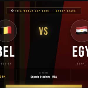 Belgium vs Egypt Tickets