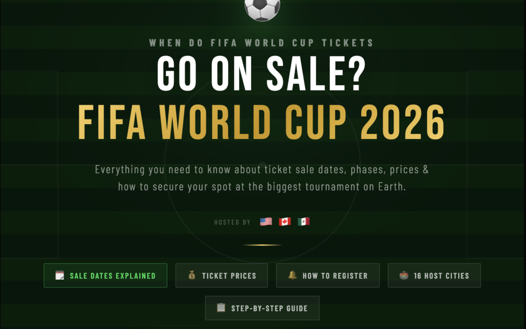 FIFA World Cup 2026 Tickets Guide