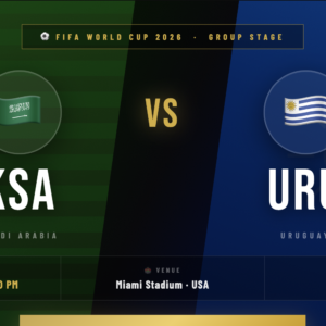 Saudi Arabia vs Uruguay Tickets