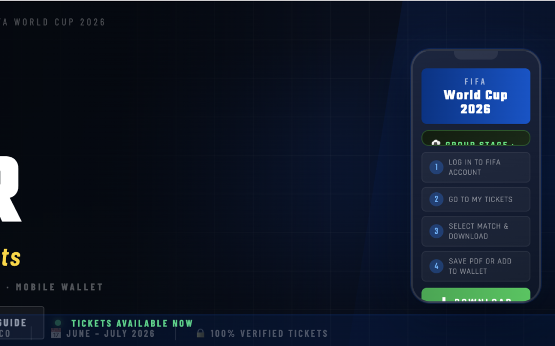 How Do I See My FIFA World Cup 2026 Tickets? 🎟️⚽